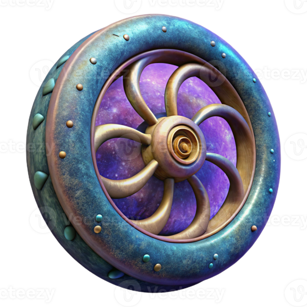 magnificent classic Galactic Cartwheel Isolated with Detailed Texture genuine png