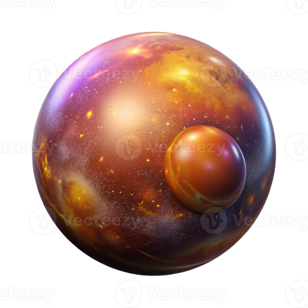 vibrant modern Galactic Ensemble Isolated with Warm Lighting detailed png