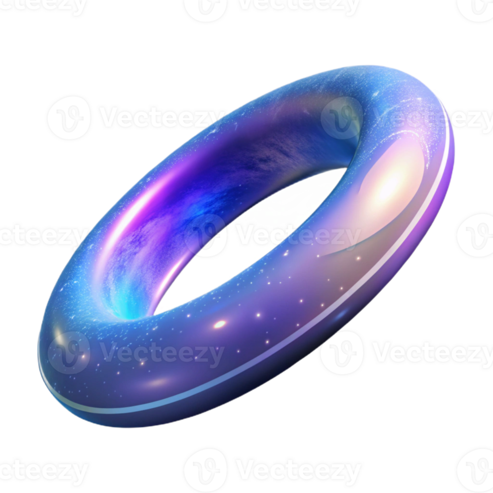 dramatic abstract Galactic Ring Cutout Isolated with Radiant Light premium png