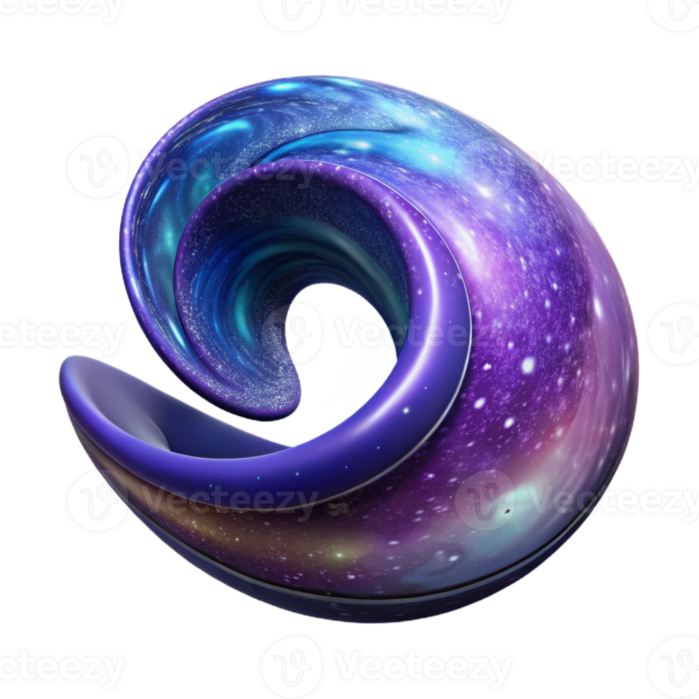 serene modern Galactic Wavefront Cutout with Dynamic Angle genuine png