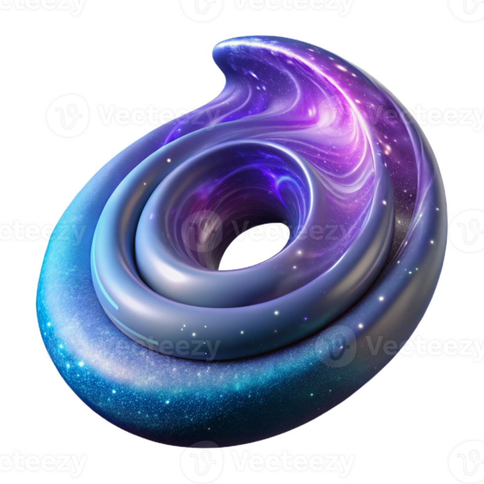 vibrant vintage Galactic Wavefront Cutout with Dynamic Angle detailed png