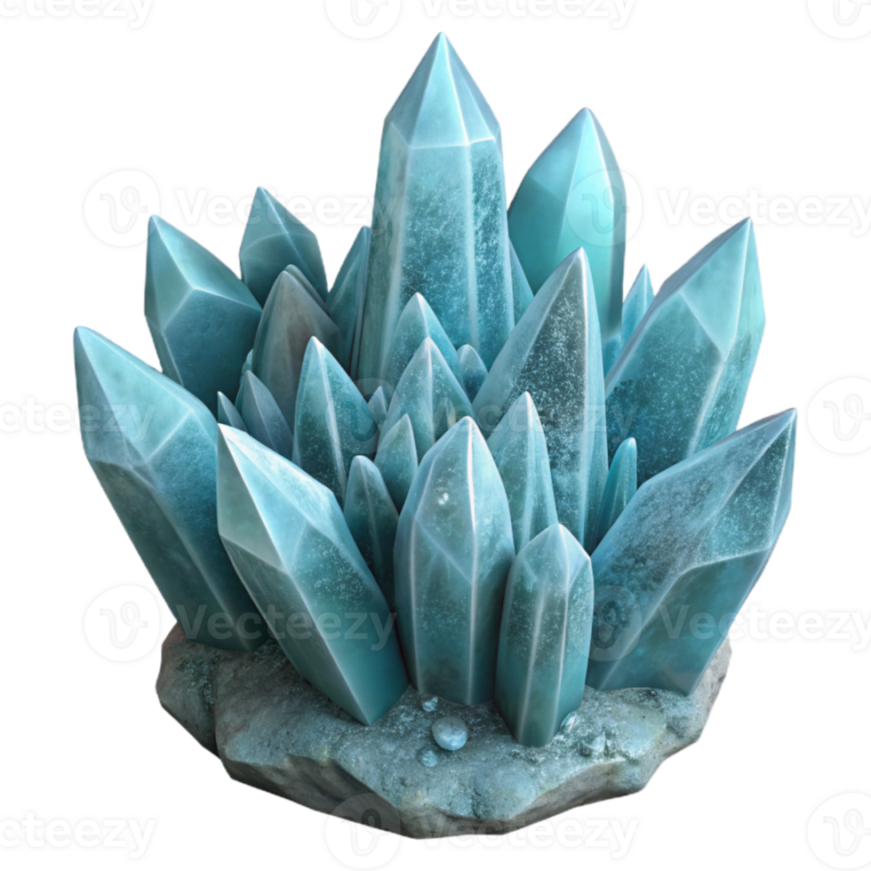 wonderful abstract Gelid Grotto Ice Crystals Close Up Isolated high quality png