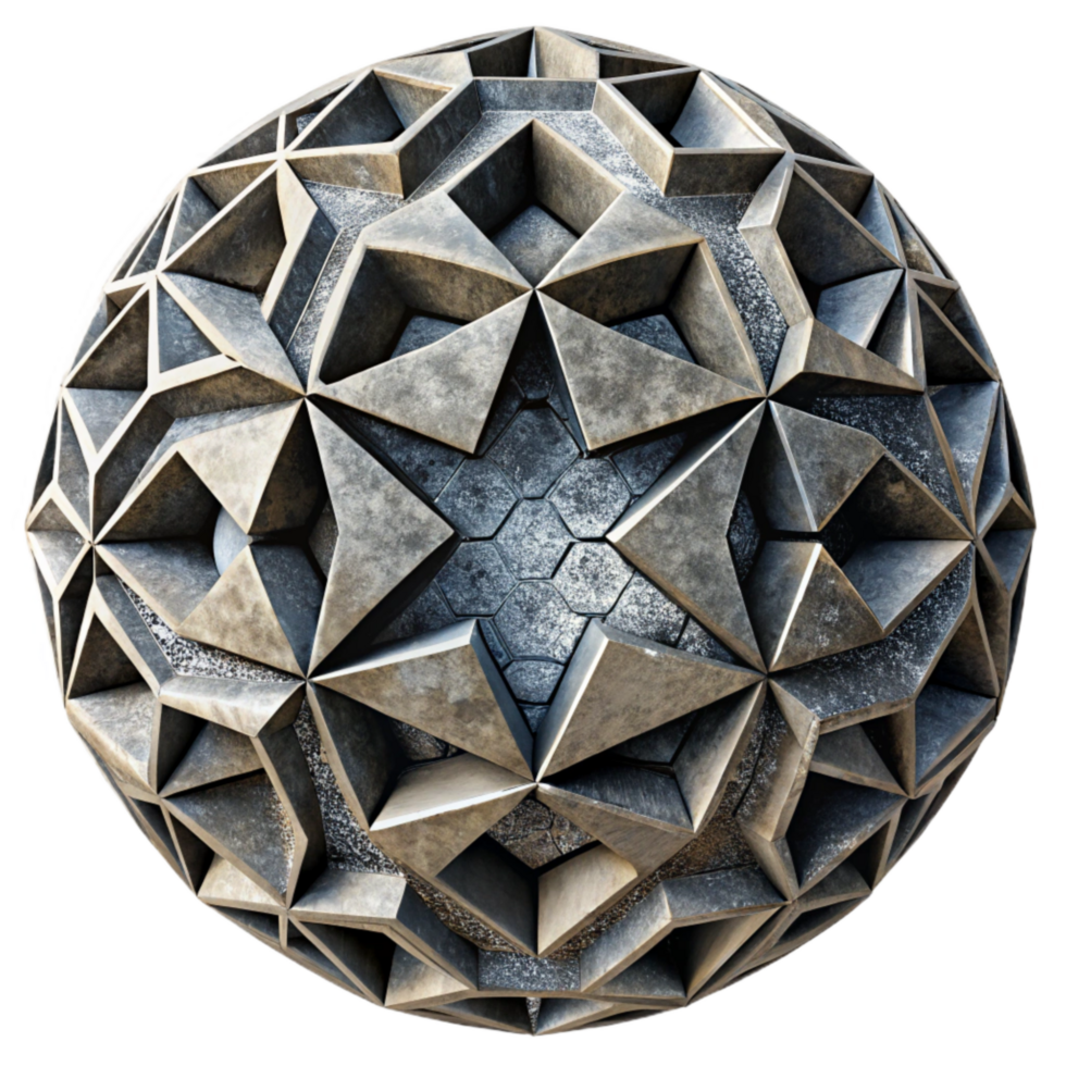 wonderful artistic Geometric Fragmentation Pattern Black White Cutout high resolution png