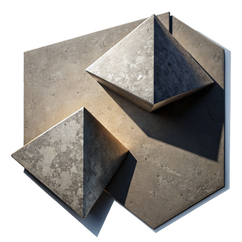 impressive minimalist Geometric Shadows on Wall Transparent Background original png