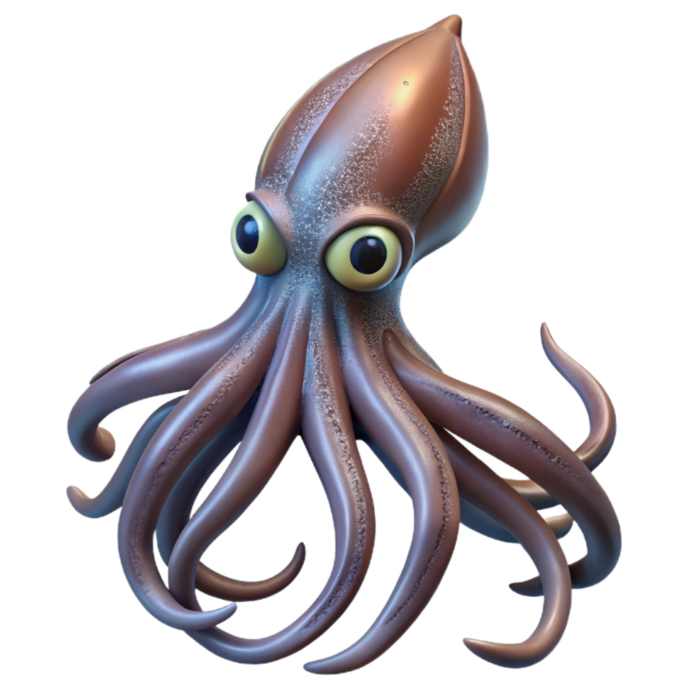 impressive vintage Giant Squid Transparent Background Cutout Element authentic png