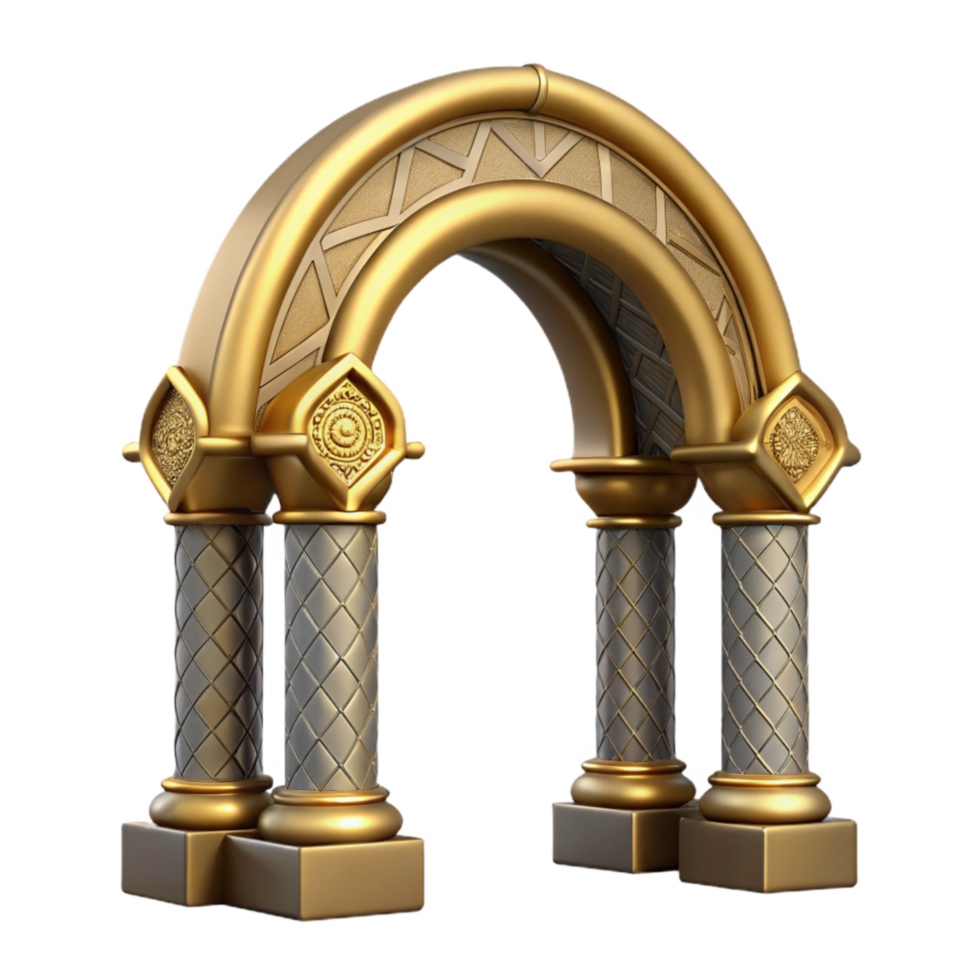 wonderful abstract Gilded Grotto Archway Cutout Front View authentic png