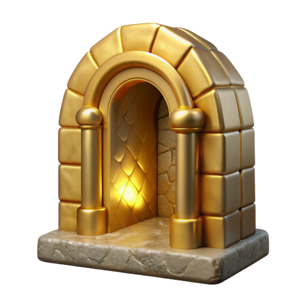 wonderful artistic Gilded Grotto Passage Transparent Cutout Element original png