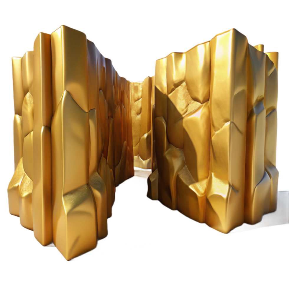 wonderful classic Gilded Gully Canyon Walls Transparent Background with Dramatic Lighting high quality png