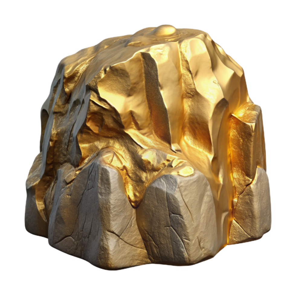 dramatic abstract Gilded Gully Cliff Face Transparent Background png