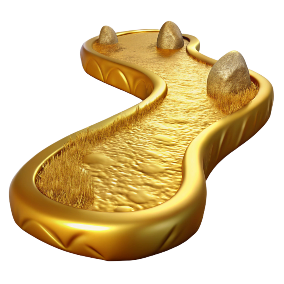 stunning classic Gilded Gully Path Winding Path Isolated genuine png