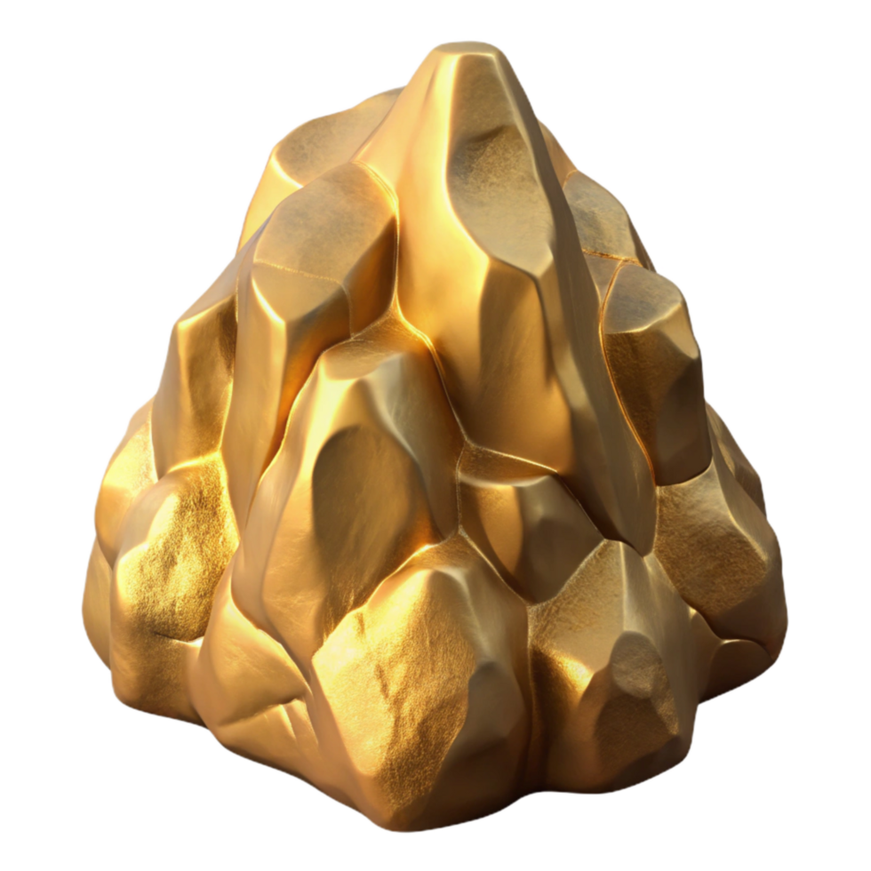 elegant rustic Gilded Gully Rock Formation Isolated with Natural Texture authentic png