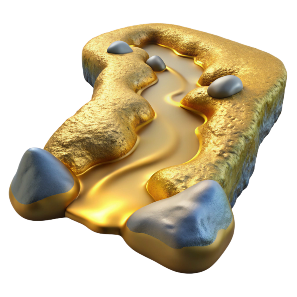 extraordinary minimalist Gilded Gully Stream Isolated Clear Water exclusive png