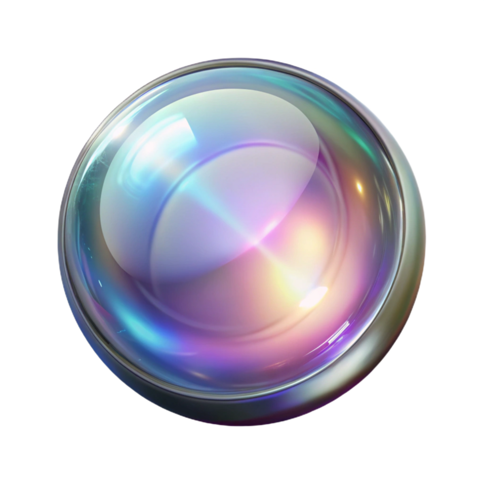 elegant abstract Glass Lens Flare Isolated Transparent Background detailed png