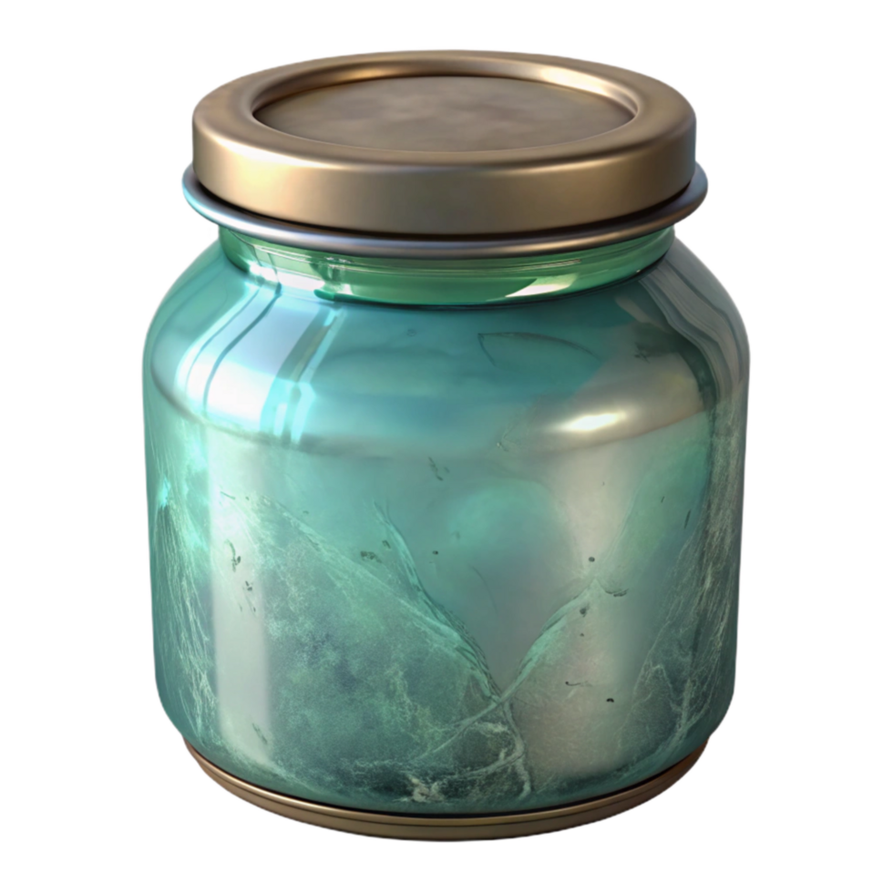 wonderful abstract Glass Jar with Lid Transparent Background professional png
