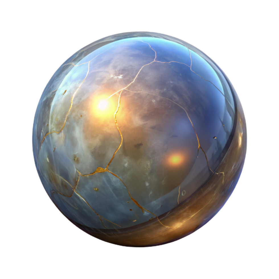 impressive modern Glass Orb Light Caustics Isolated original png