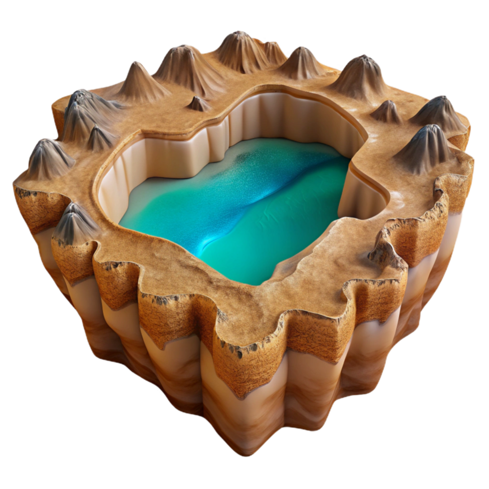 impressive artistic Glimmering Gorge Cutout Sparkling Canyon Isolated Element professional png