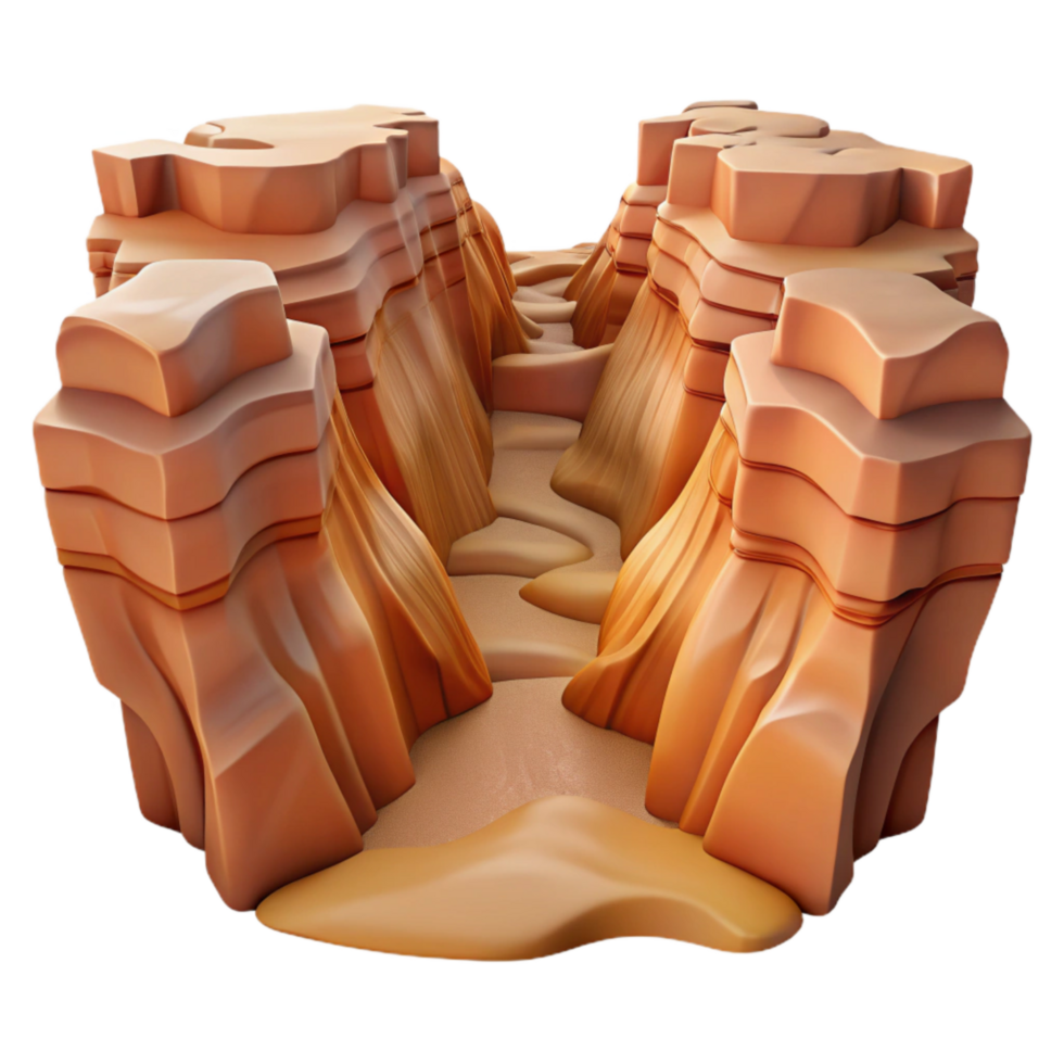 dramatic classic Glimmering Gorge Cutout Sparkling Canyon Isolated Element exclusive png