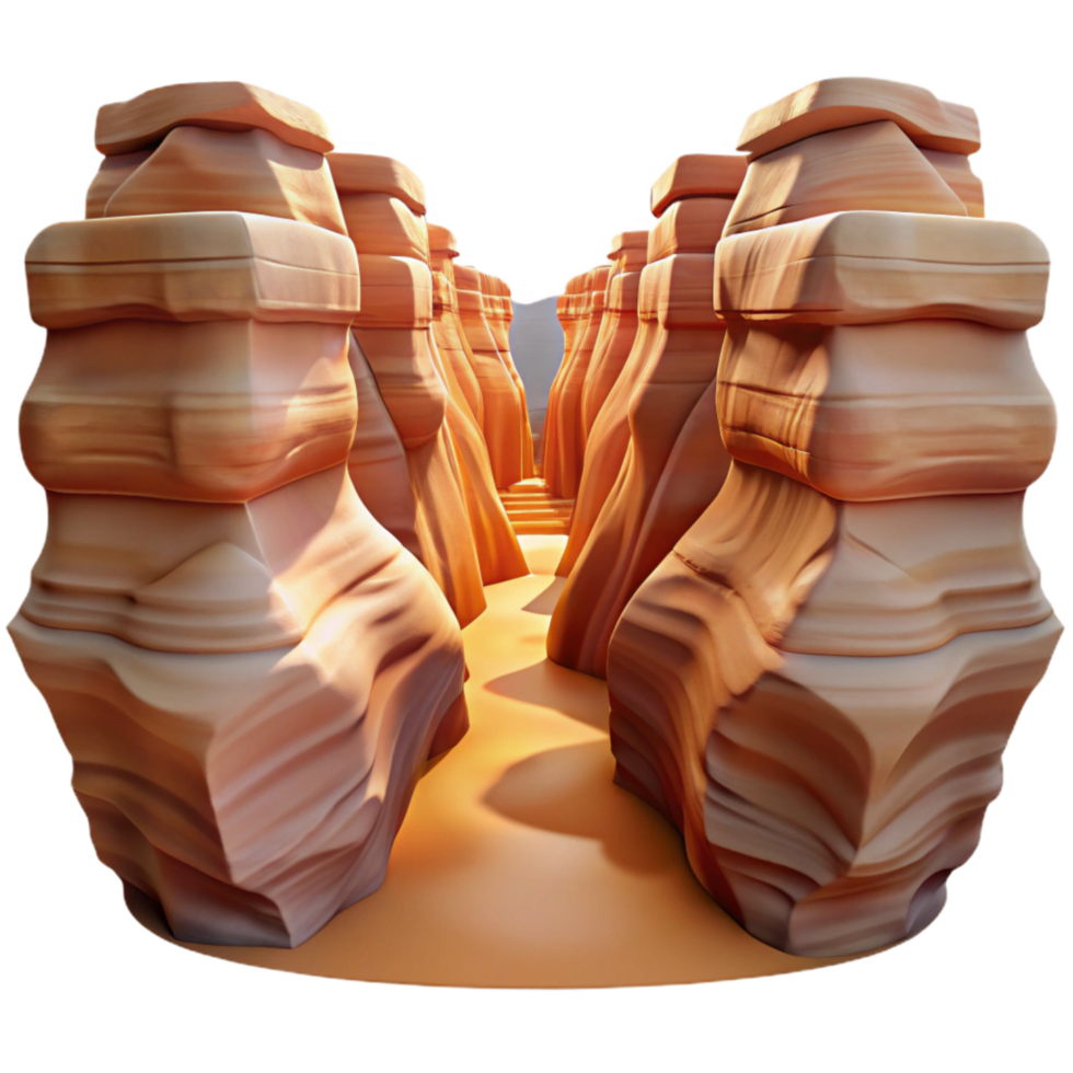 impressive contemporary Glimmering Gorge Cutout Sparkling Canyon Isolated Element professional png
