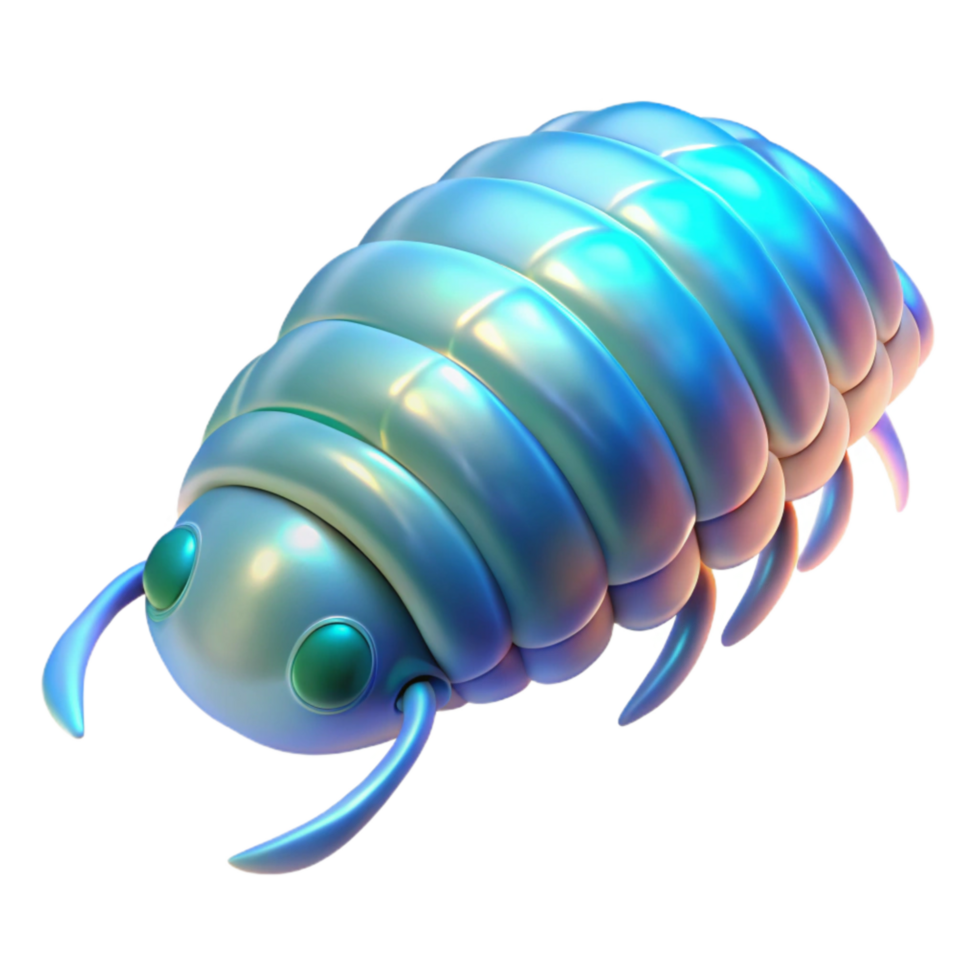 stunning abstract Glowing Amphipod Cutout Isolated Transparent Body high resolution png