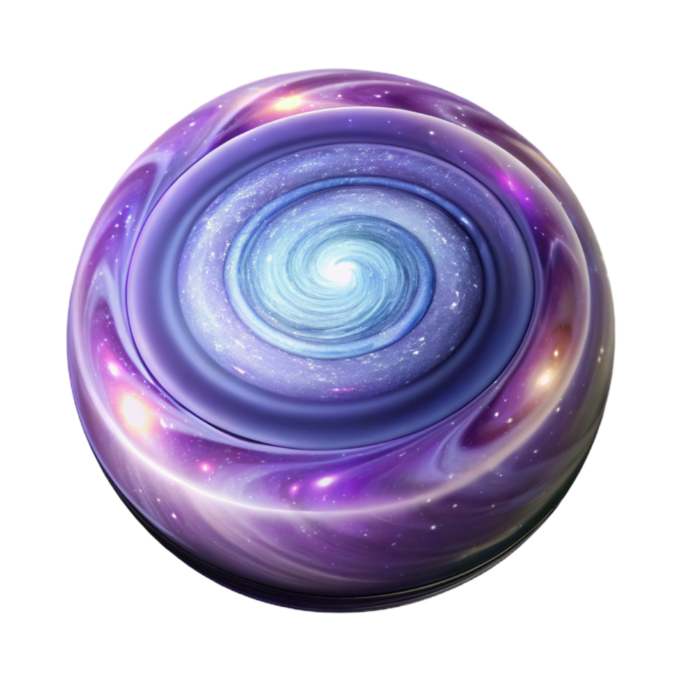 dramatic contemporary Glowing Cartwheel Galaxy Isolated with Detailed Texture high quality png