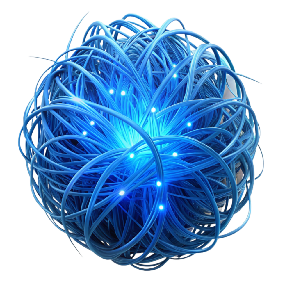 magnificent vintage Glowing Blue Strands Web of Darkness Cutout high resolution png