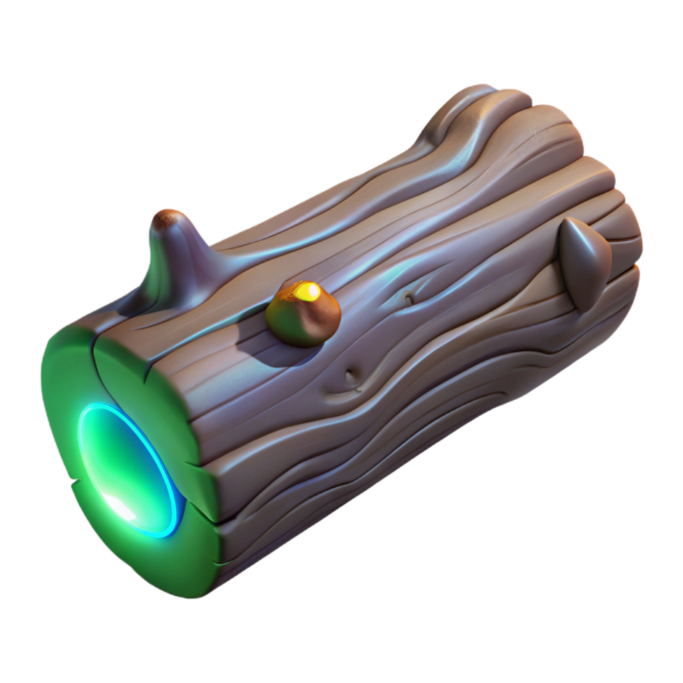 extraordinary classic Glowing Driftwood Log Isolated Element Front View png