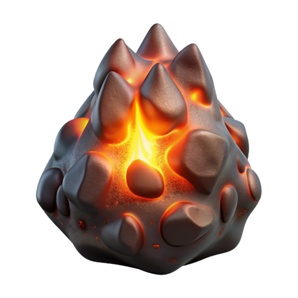extraordinary contemporary Glowing Embers Cutout with Dark Shadows exclusive png
