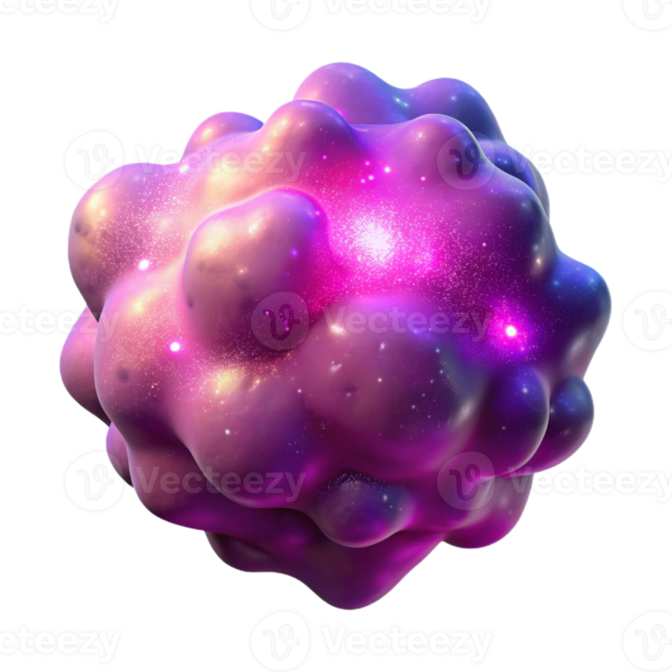 beautiful traditional Glowing Nebula Cutout with Soft Lighting Isolated png