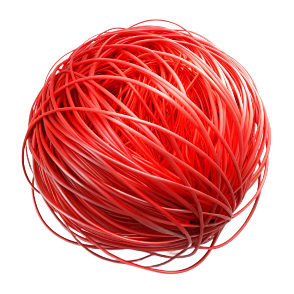 stunning creative Glowing Red Strands Isolated in Darkness high quality png