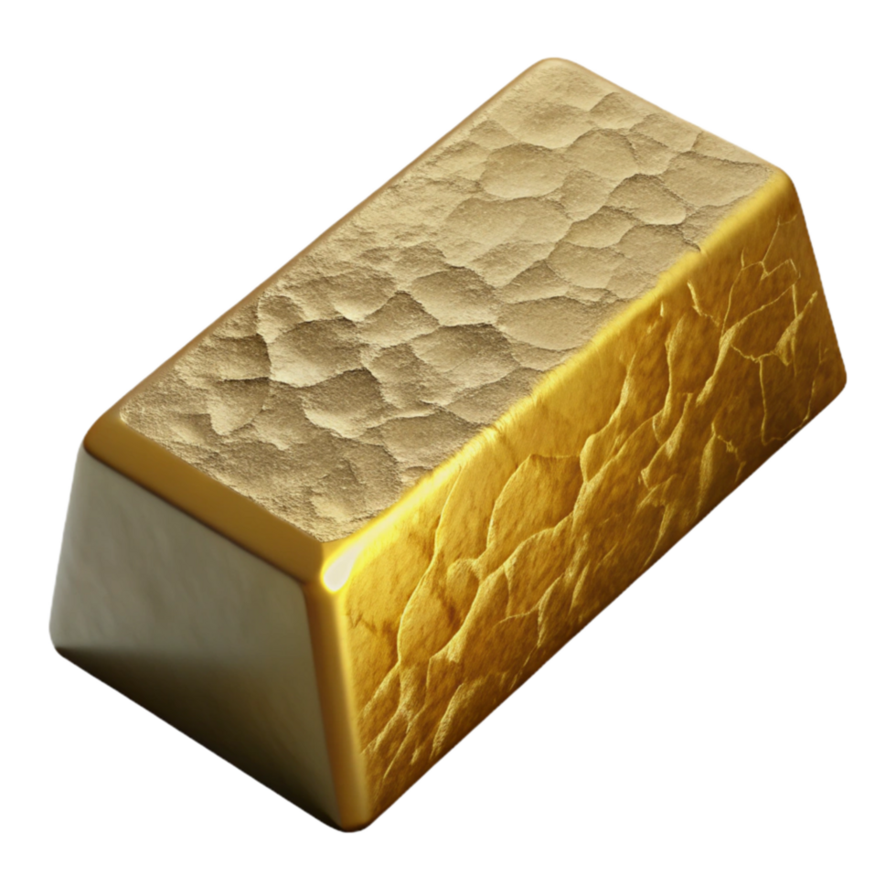 wonderful contemporary Gold Bar and Rough Stone Surface Cutout premium png