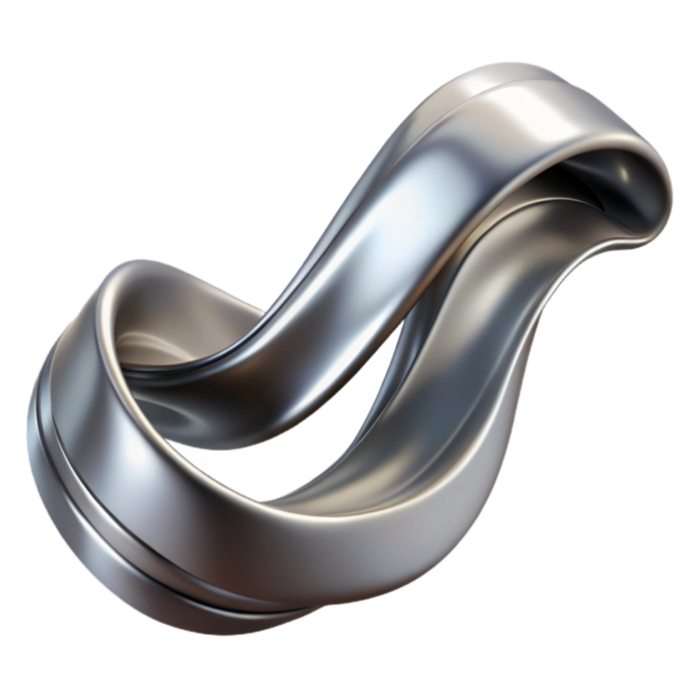 stunning contemporary Golden Alloy Spiral Transparent Background Cutout high resolution png