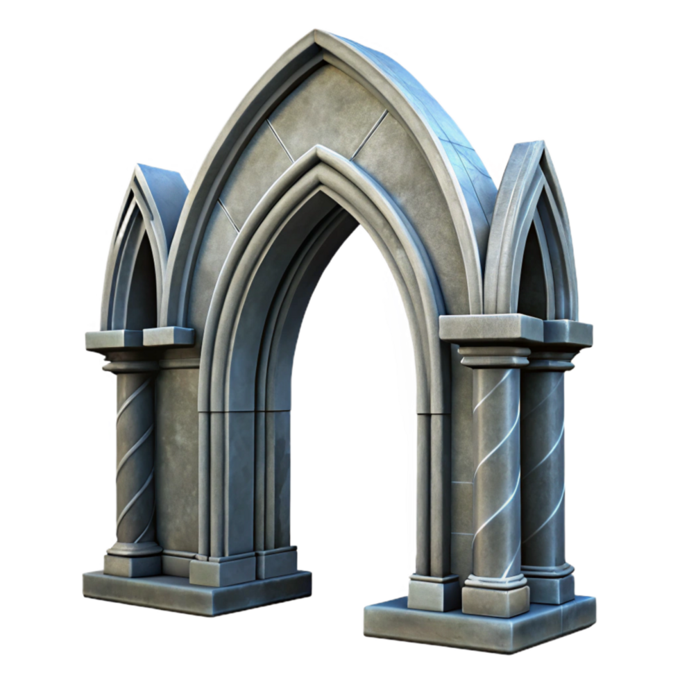 wonderful modern Gothic Arch Transparent Background Dramatic Lighting original png