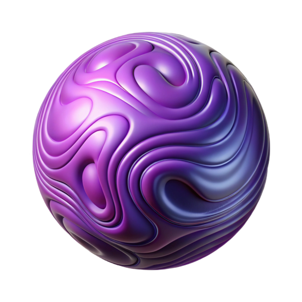 wonderful artistic Gravitational Waves Purple Transparent Background premium png