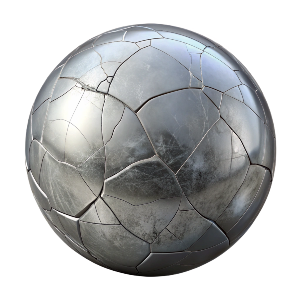 magnificent abstract Gray Reflection in Cracked Glass Transparent Background professional png