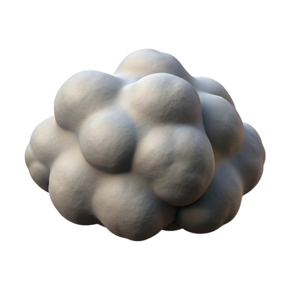 impressive rustic Gray Stratus Cloud Isolated on Transparent Background professional png