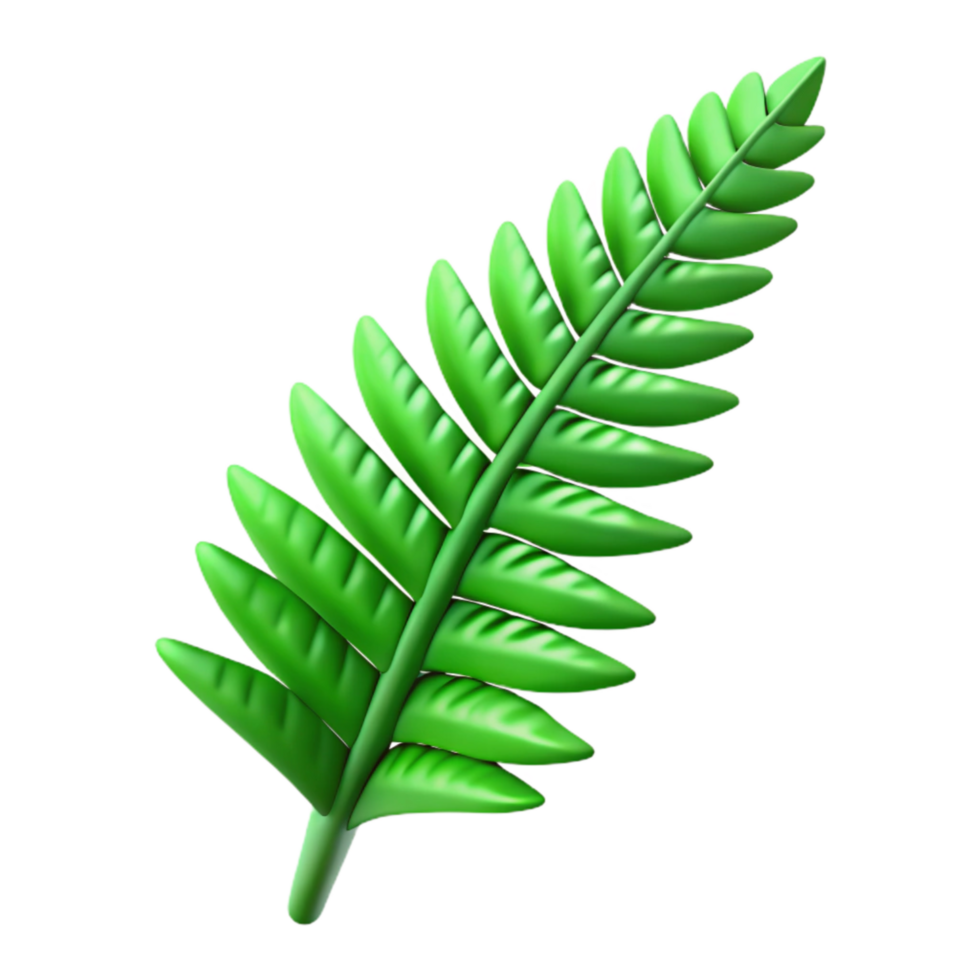 extraordinary artistic Green Fern Fronds Cutout Isolated on Transparent Background authentic png
