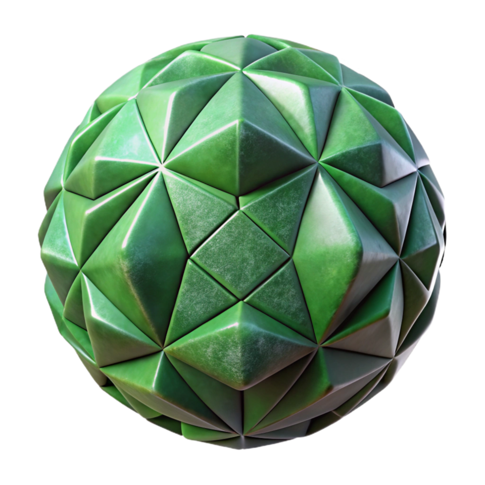 magnificent minimalist Green Geometric Sphere Design Element Isolated high quality png