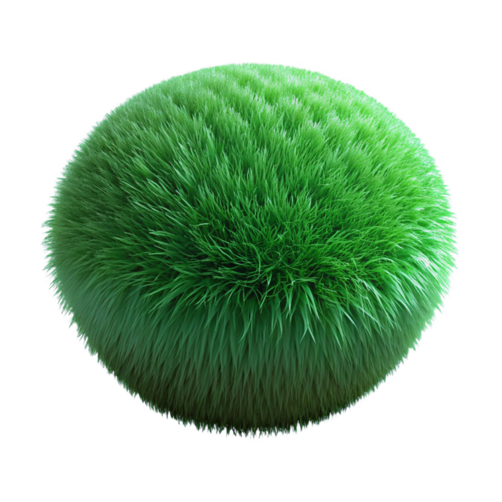vibrant abstract Green Grass Tuft Isolated on Transparent Background premium png