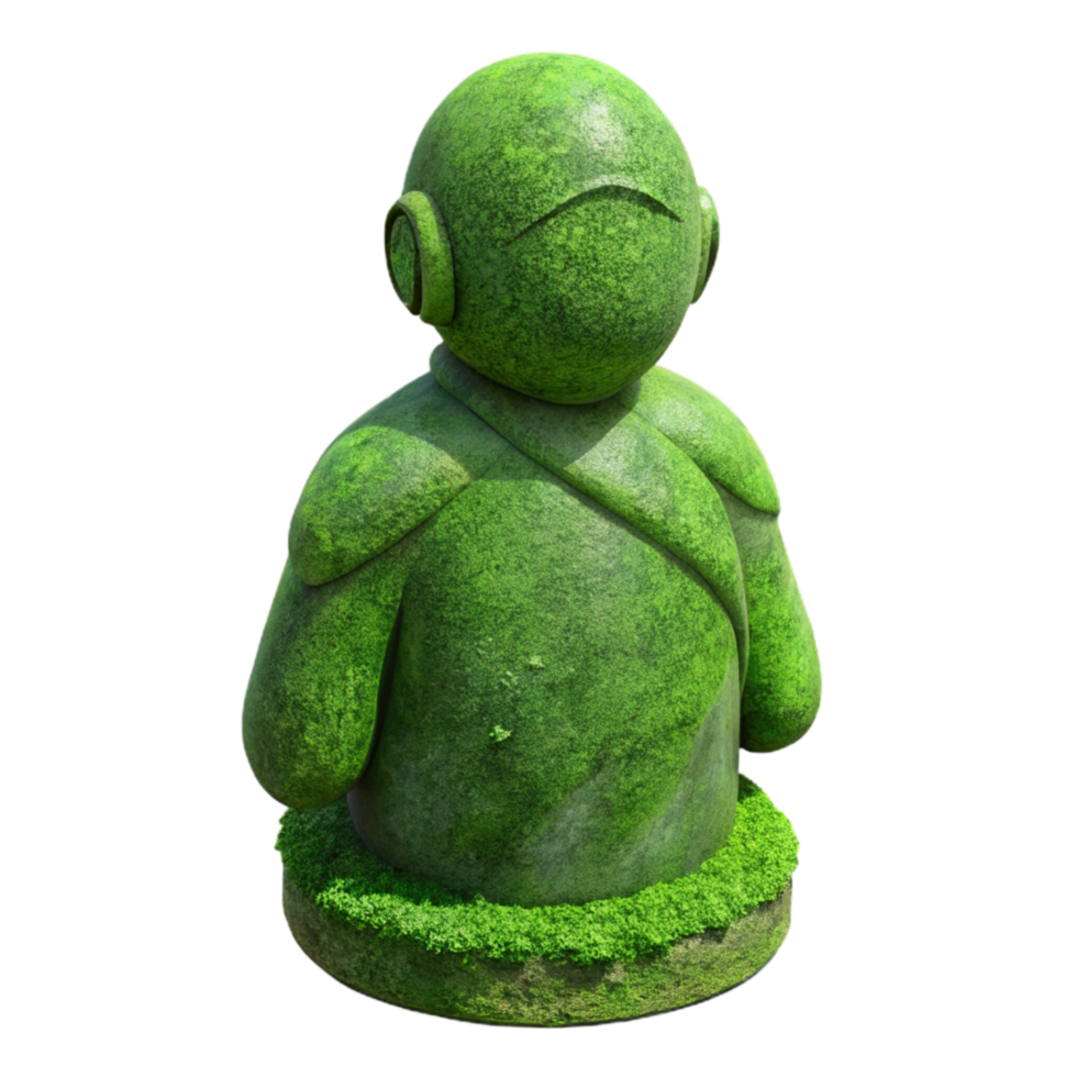 stunning classic Green Moss on Concrete Surface Texture Cutout high quality png