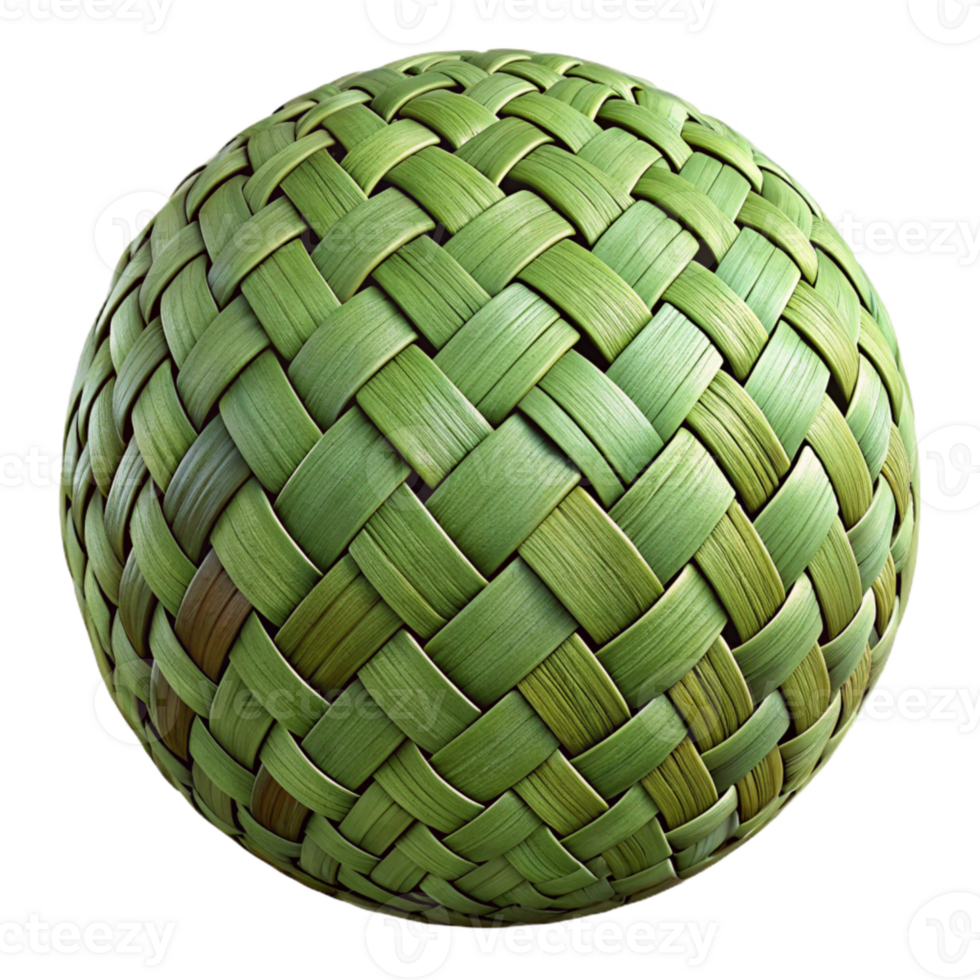 wonderful contemporary Green Tapestry Swatch Cutout on Transparent Background premium png