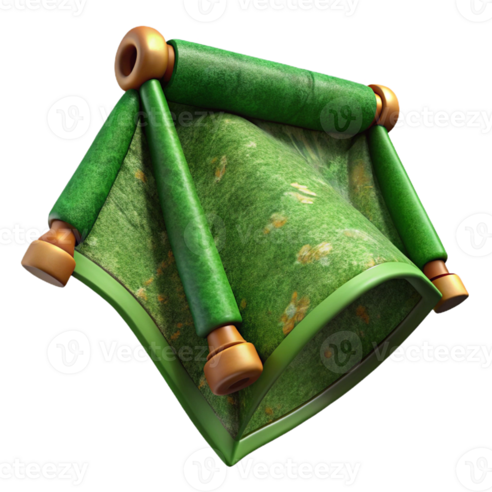 magnificent abstract Green Terraverde Tapestry Fragment Isolated premium png