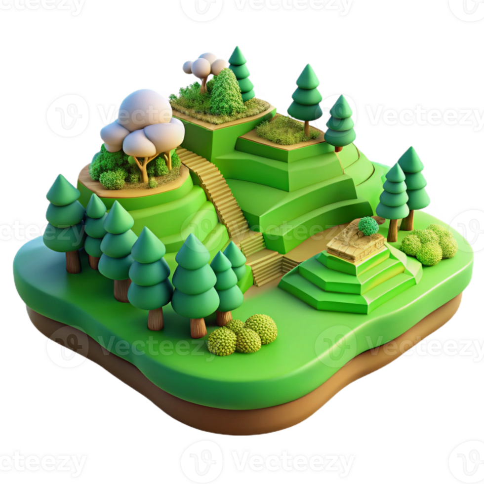 extraordinary abstract Green Valley Cutout Isolated Earthy Terrain Top View png