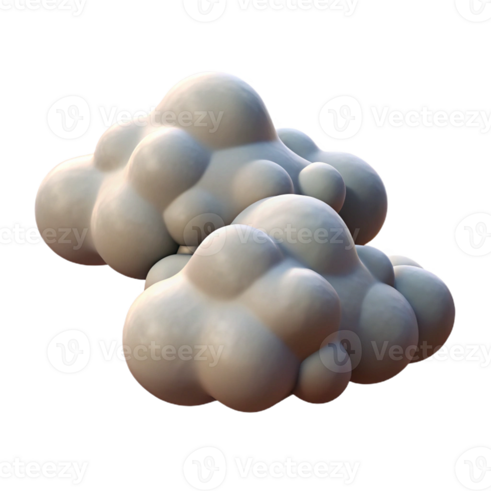 stunning classic Group of Clouds Isolated with Realistic Texture professional png