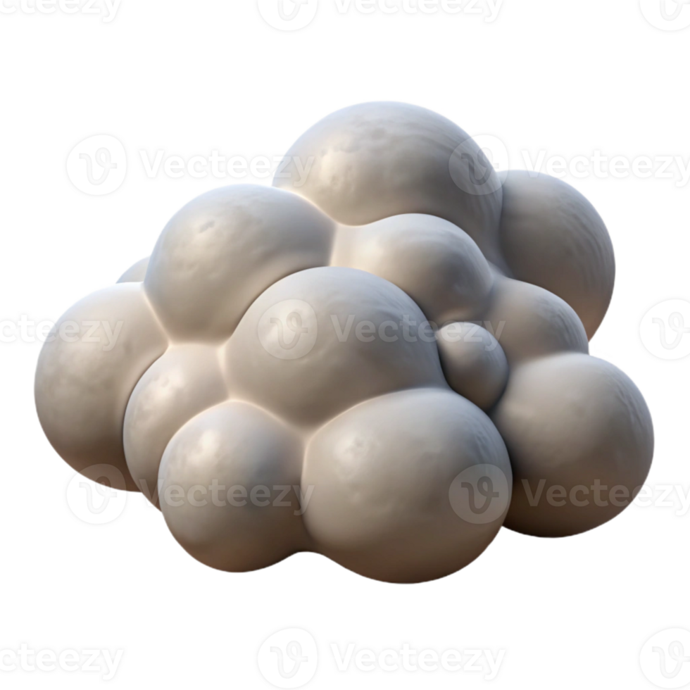 beautiful rustic Group of Nimbus Clouds Cutout Isolated Element genuine png