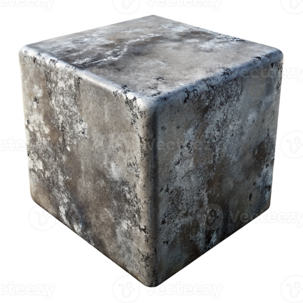 wonderful creative Grunge Concrete Block Texture Cutout with Dark Stains png