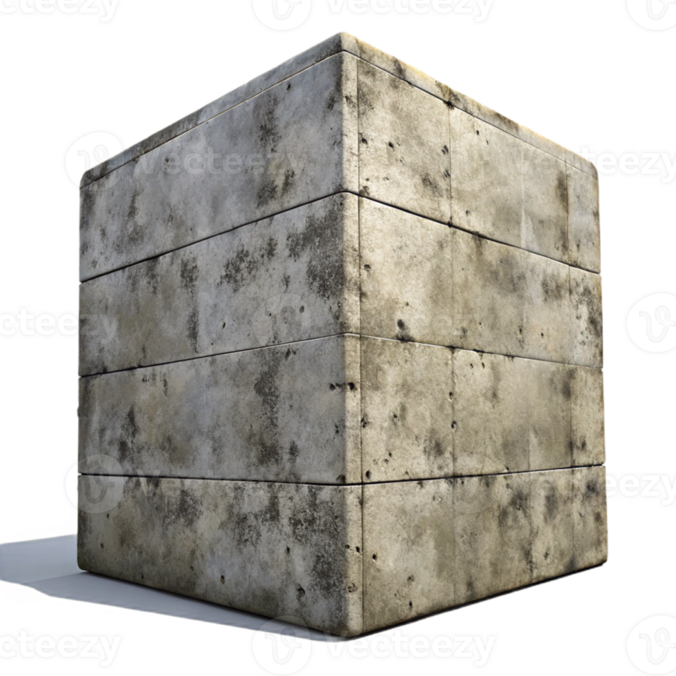 vibrant modern Grunge Concrete Wall Texture Isolated with Dark Shadows high resolution png