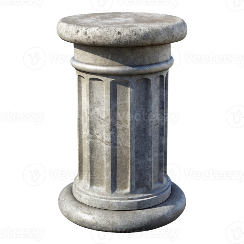 extraordinary contemporary Grungy Concrete Pillar Texture Light Gray Cutout Element premium png