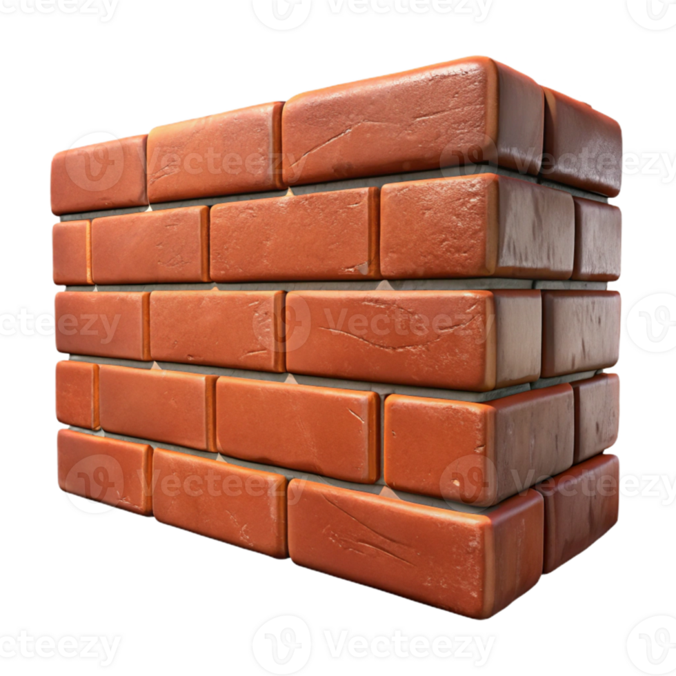 dramatic minimalist Grungy Brick Wall Texture Isolated with Mortar Detail exclusive png