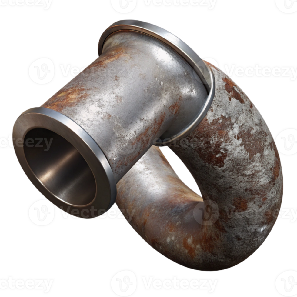 impressive minimalist Grungy Metal Pipe Cutout Transparent Background high quality png
