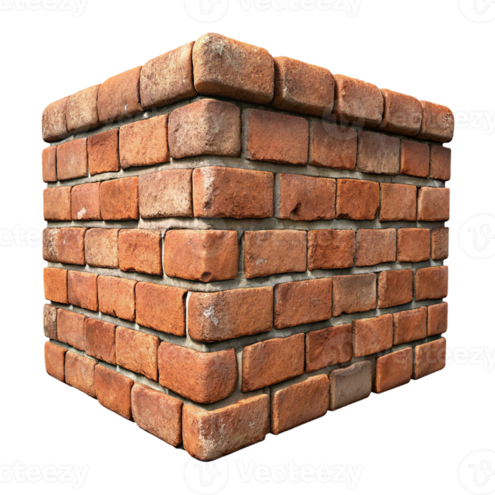 impressive minimalist Grungy Brick Wall Texture Isolated with Mortar Detail original png